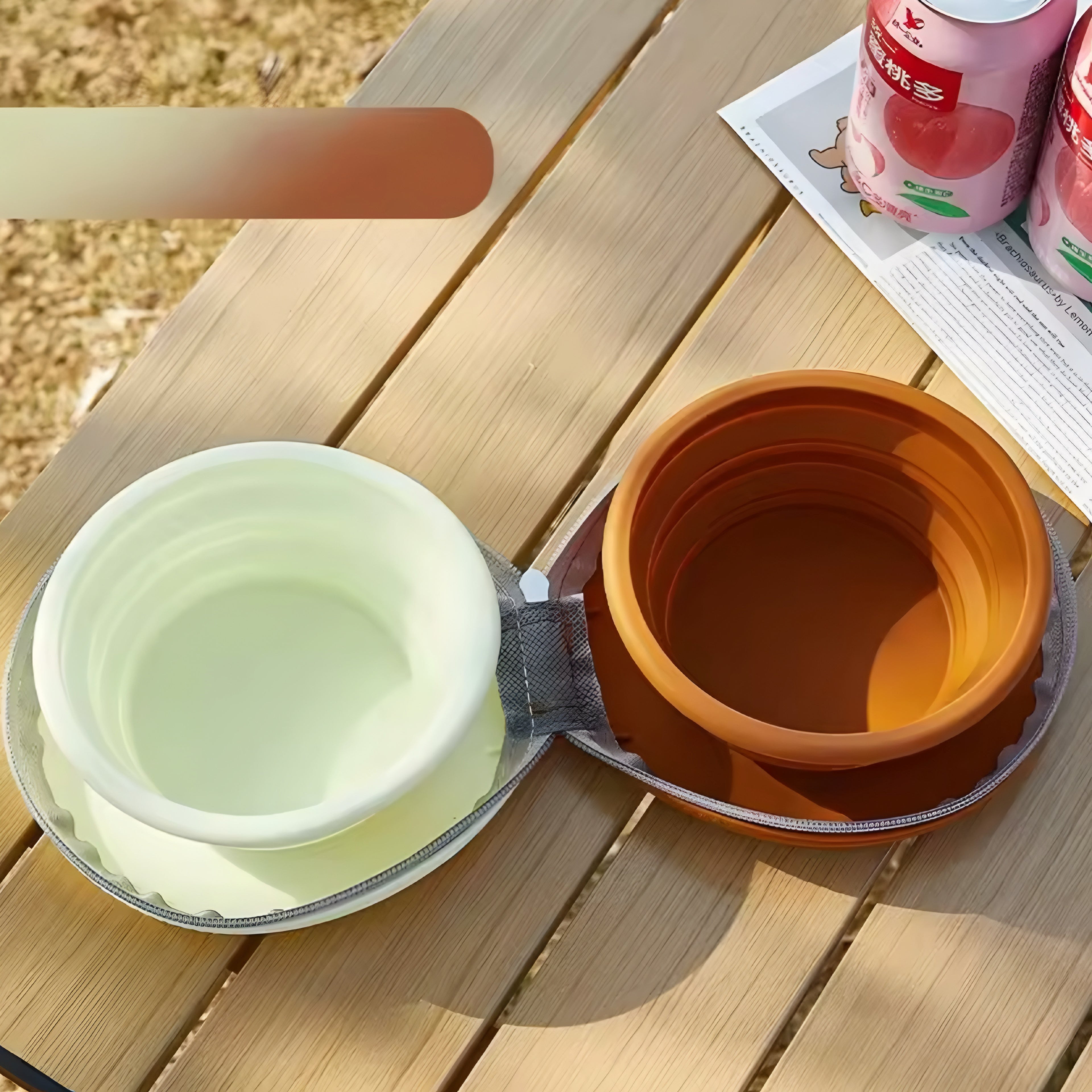 Ciotola Pieghevole 2-in-1 in Silicone – Perfetta per i Viaggi