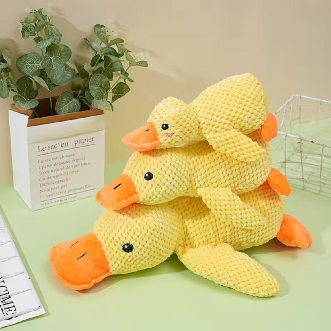 Peluche Anatra da Compagnia – Morbido, Resistente e Confortevole