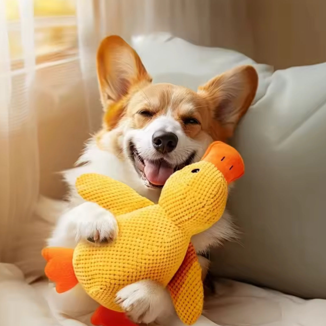 Peluche Anatra da Compagnia – Morbido, Resistente e Confortevole