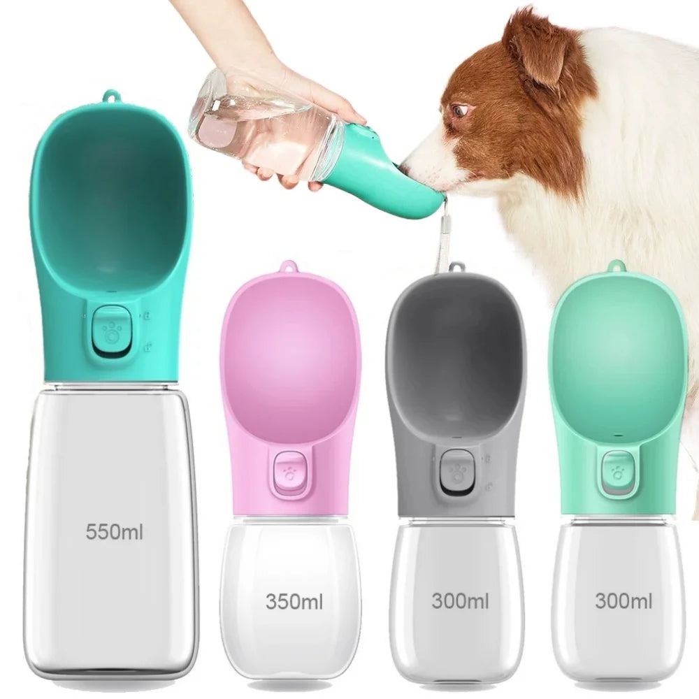 Borraccia per animali domestici 300 ml/350 ml/550 ml, da passeggio.